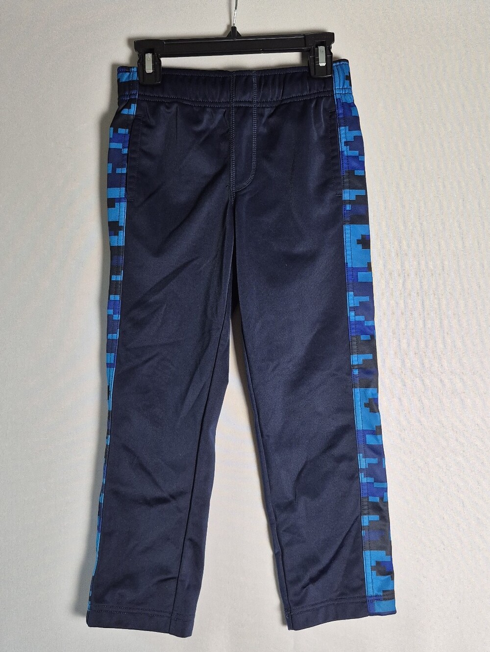 Gymboree Navy Active Track Pants with Blue Side Panels